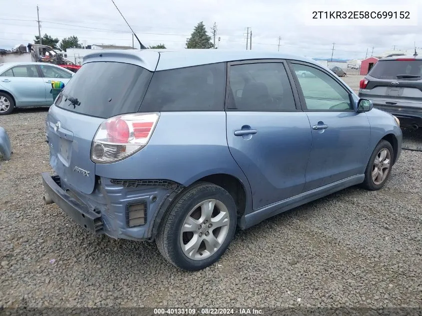 2T1KR32E58C699152 2008 Toyota Matrix Xr