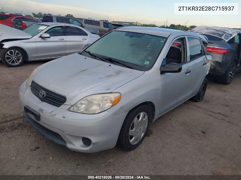 2T1KR32E28C715937 2008 Toyota Matrix