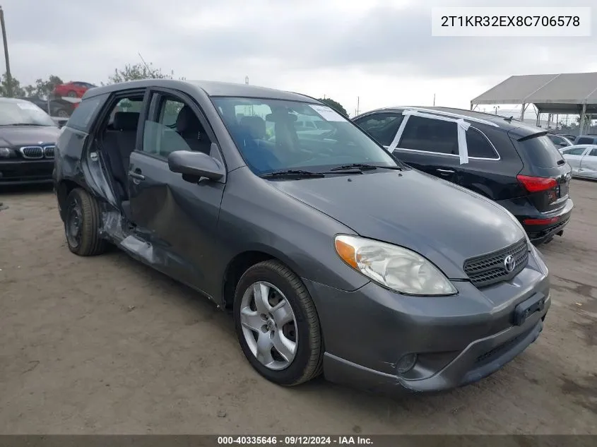 2T1KR32EX8C706578 2008 Toyota Matrix Xr