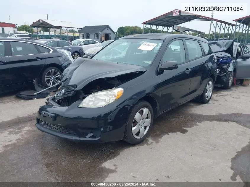 2008 Toyota Matrix VIN: 2T1KR32EX8C711084 Lot: 40456259