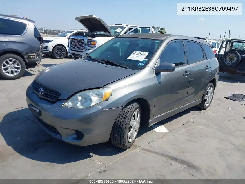 2008 Toyota Matrix Xr VIN: 2T1KR32E38C709497 Lot: 40553485