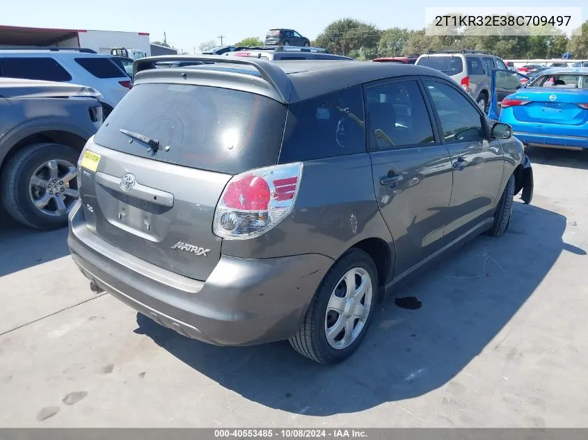 2008 Toyota Matrix Xr VIN: 2T1KR32E38C709497 Lot: 40553485