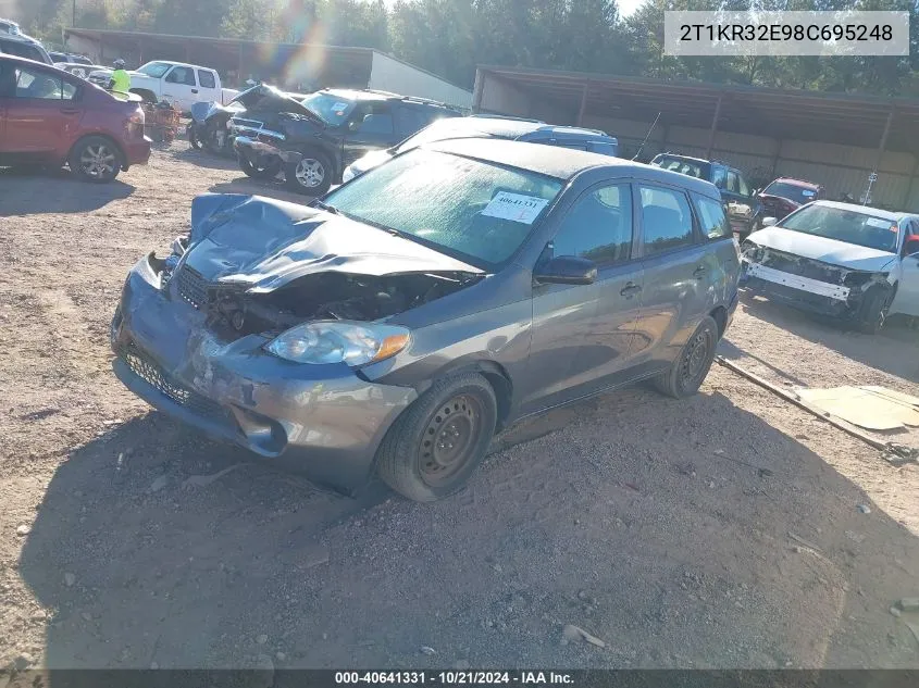 2008 Toyota Corolla Matrix Xr VIN: 2T1KR32E98C695248 Lot: 40641331