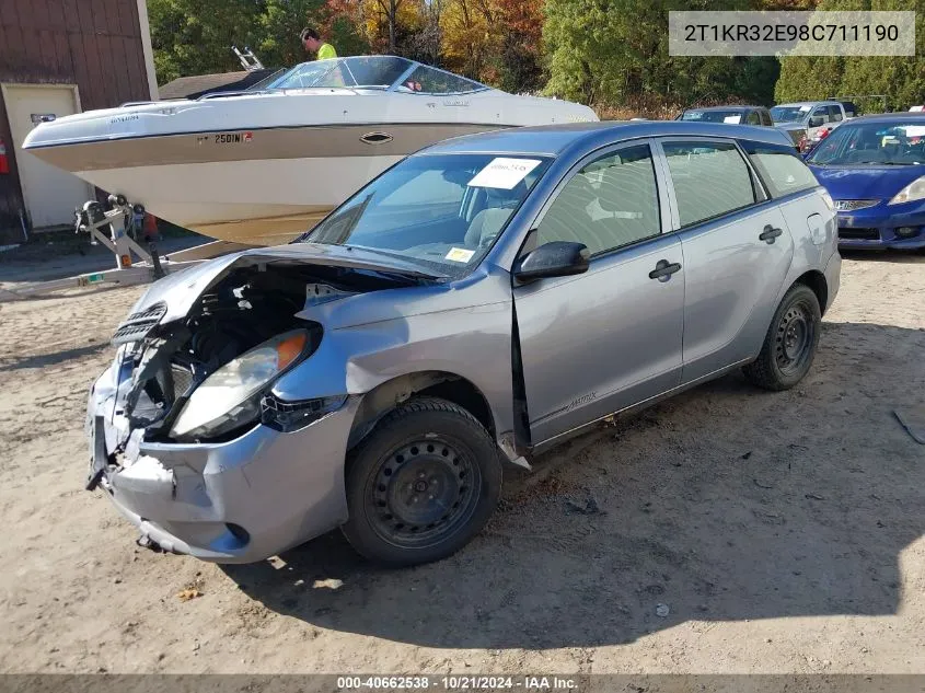 2T1KR32E98C711190 2008 Toyota Matrix