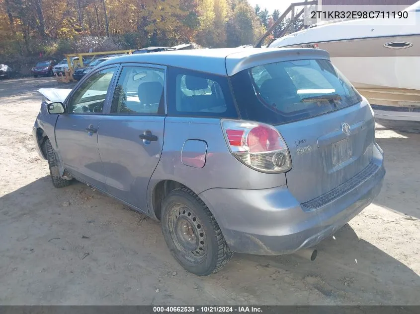 2T1KR32E98C711190 2008 Toyota Matrix