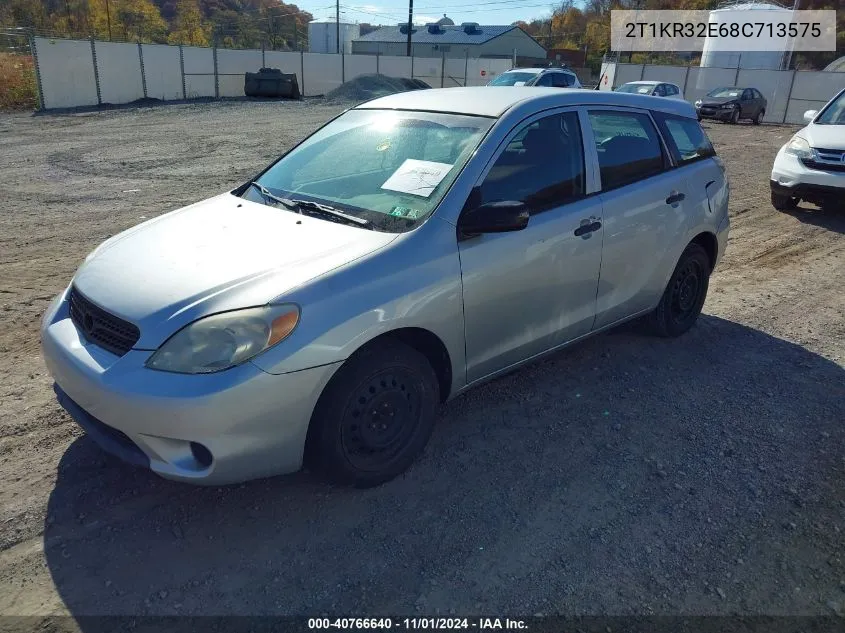 2008 Toyota Matrix VIN: 2T1KR32E68C713575 Lot: 40766640