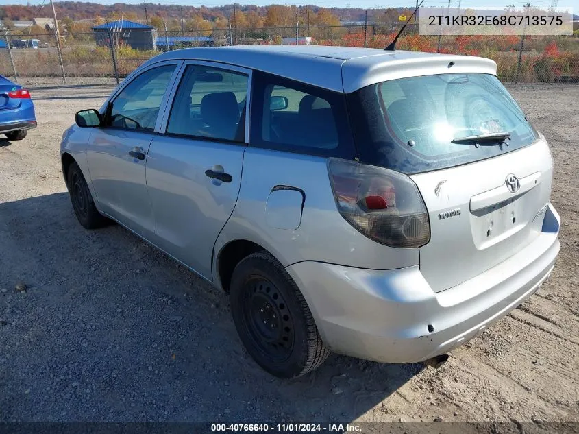 2008 Toyota Matrix VIN: 2T1KR32E68C713575 Lot: 40766640