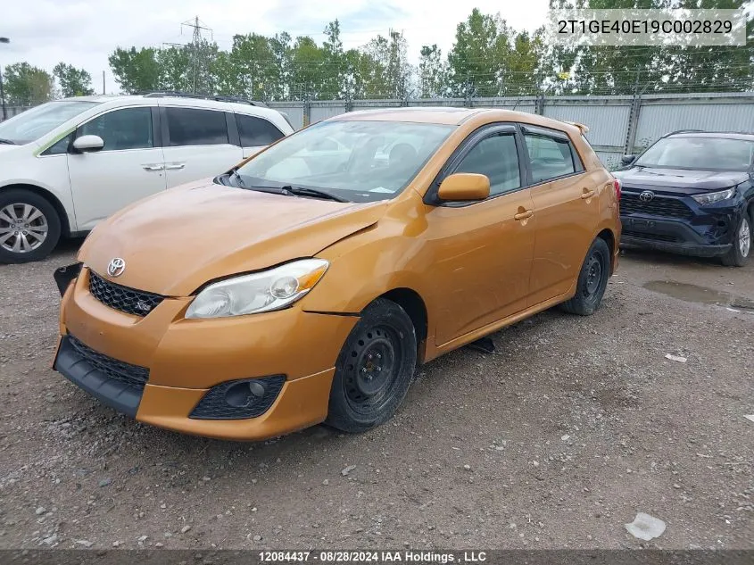 2T1GE40E19C002829 2009 Toyota Corolla Matrix Xrs