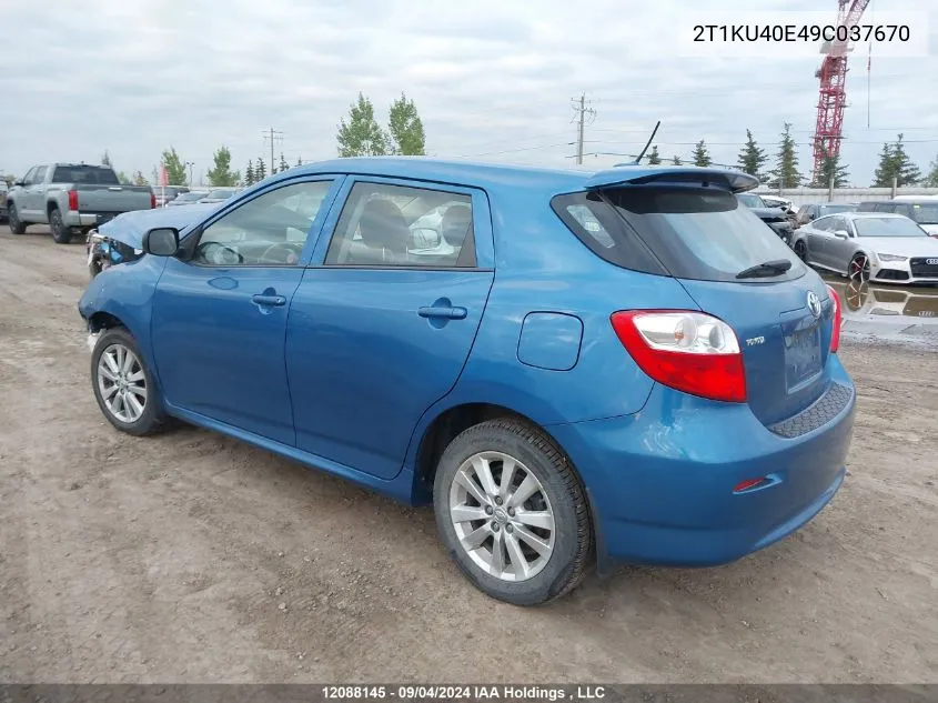 2T1KU40E49C037670 2009 Toyota Matrix Wagon