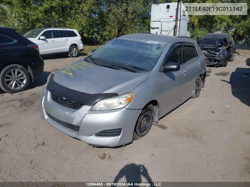 2009 Toyota Matrix VIN: 2T1LE40E19C011142 Lot: 12094455