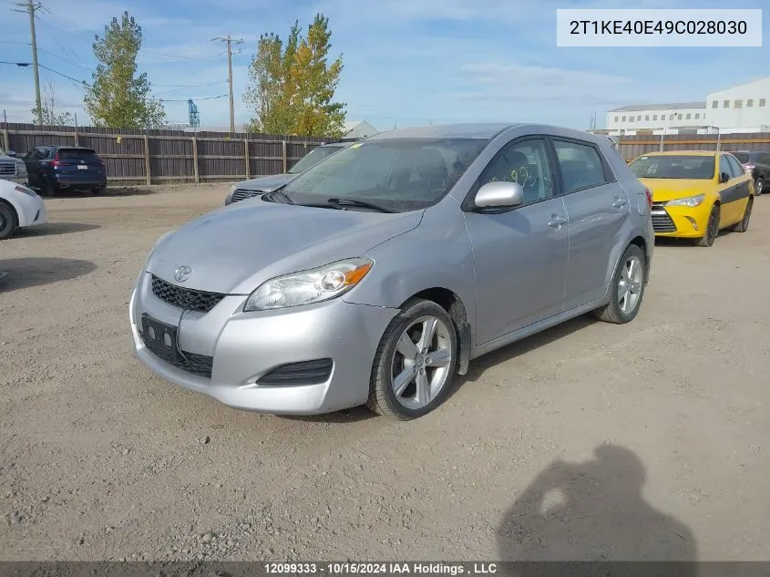 2009 Toyota Matrix Xr VIN: 2T1KE40E49C028030 Lot: 12099333