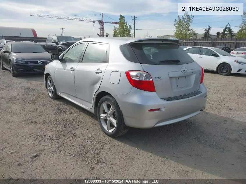 2T1KE40E49C028030 2009 Toyota Matrix Xr