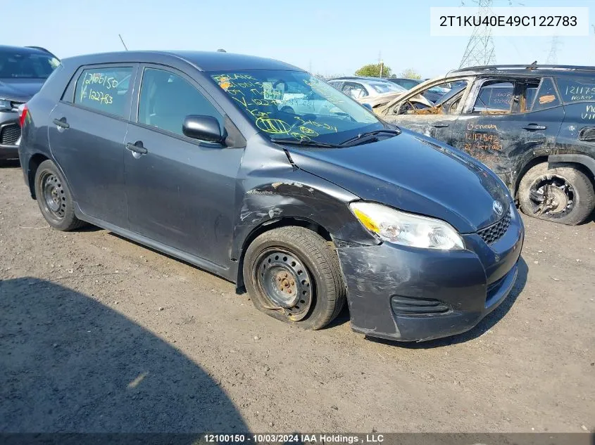 2T1KU40E49C122783 2009 Toyota Matrix