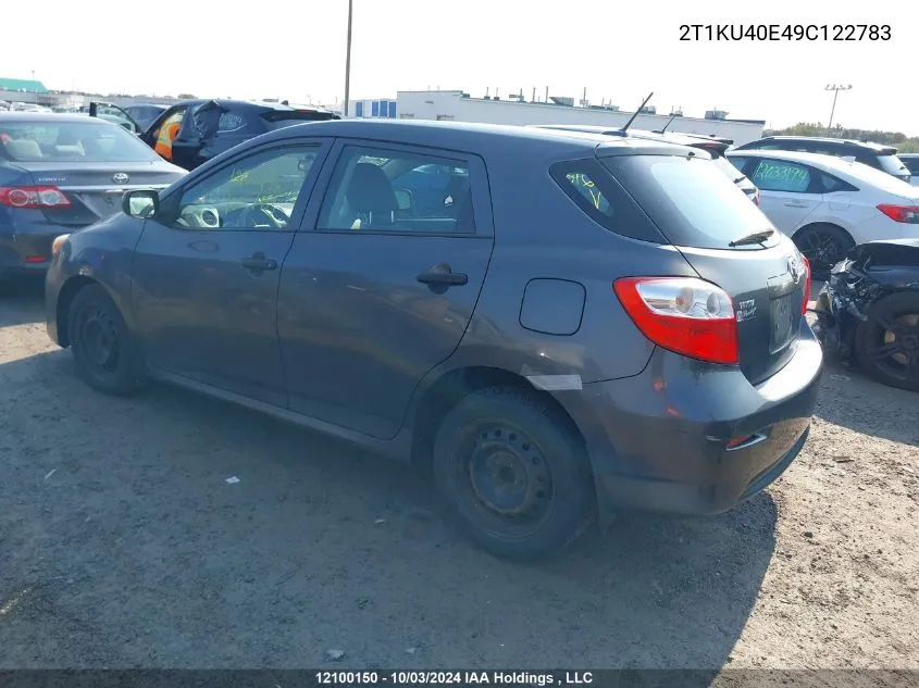 2T1KU40E49C122783 2009 Toyota Matrix