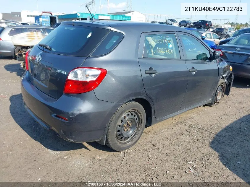 2T1KU40E49C122783 2009 Toyota Matrix