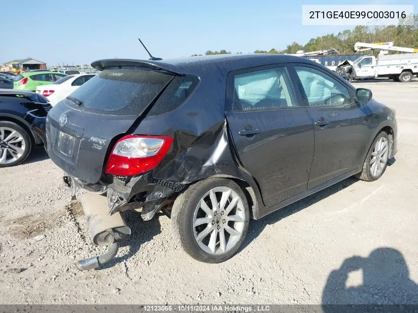 2T1GE40E99C003016 2009 Toyota Matrix Xrs