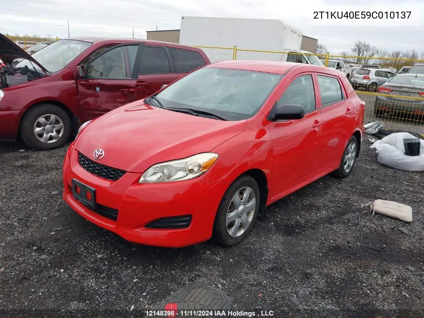 2009 Toyota Corolla Matrix VIN: 2T1KU40E59C010137 Lot: 12148398