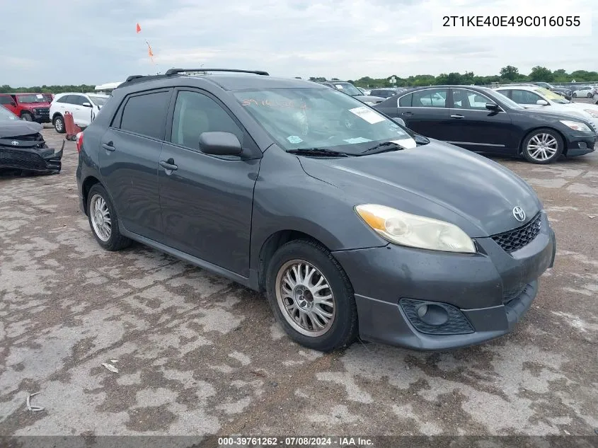 2009 Toyota Matrix S VIN: 2T1KE40E49C016055 Lot: 39761262