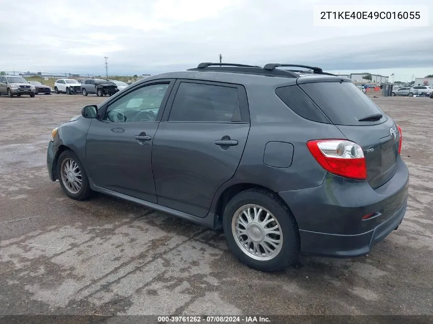 2009 Toyota Matrix S VIN: 2T1KE40E49C016055 Lot: 39761262