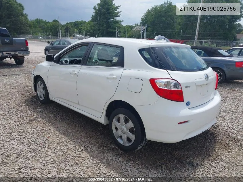 2T1KU40E19C025766 2009 Toyota Matrix