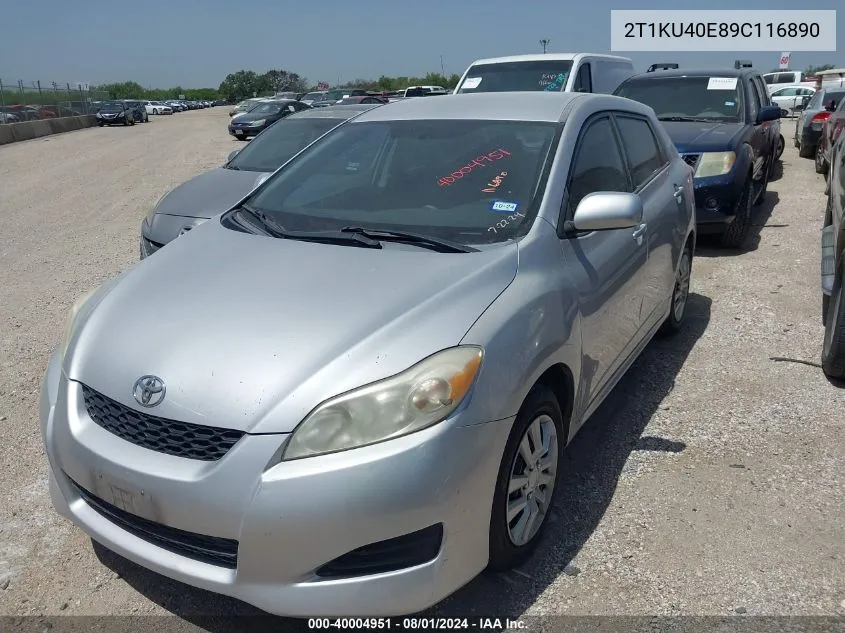 2T1KU40E89C116890 2009 Toyota Matrix