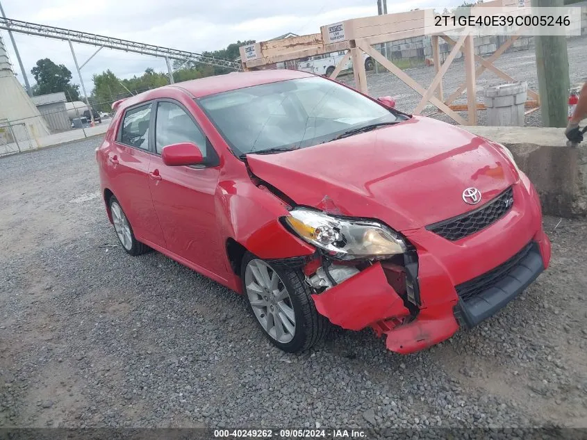 2T1GE40E39C005246 2009 Toyota Matrix Xrs