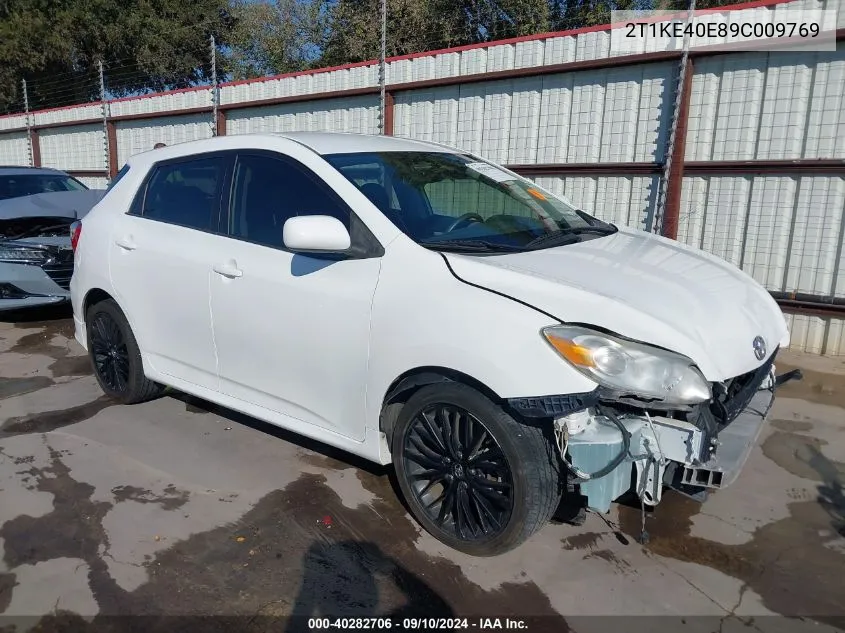 2T1KE40E89C009769 2009 Toyota Matrix S