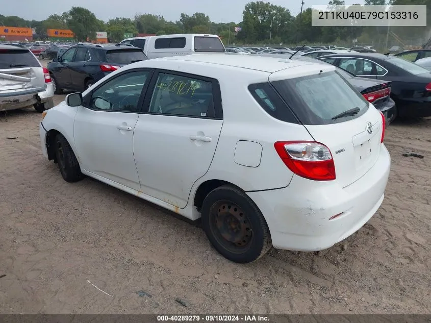 2T1KU40E79C153316 2009 Toyota Matrix