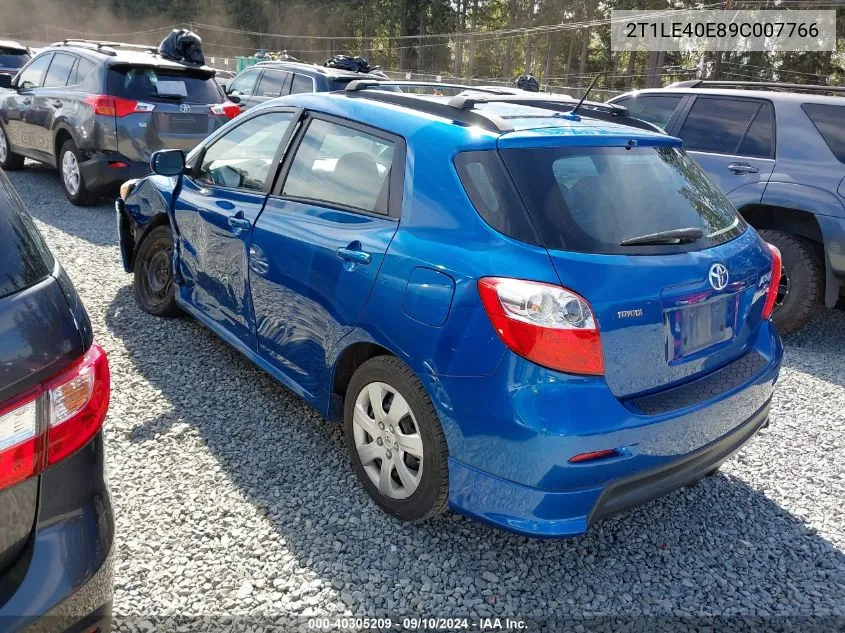 2T1LE40E89C007766 2009 Toyota Matrix S