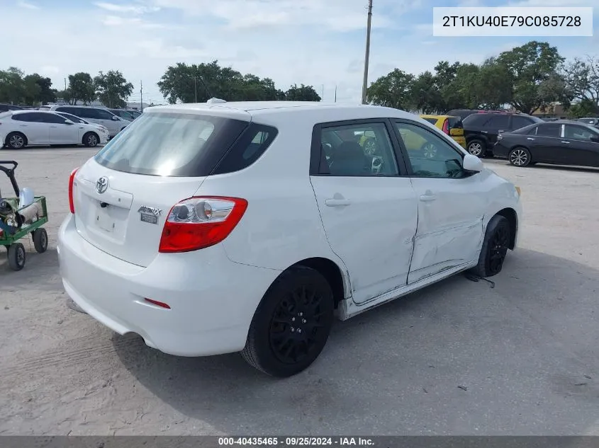 2009 Toyota Matrix VIN: 2T1KU40E79C085728 Lot: 40435465