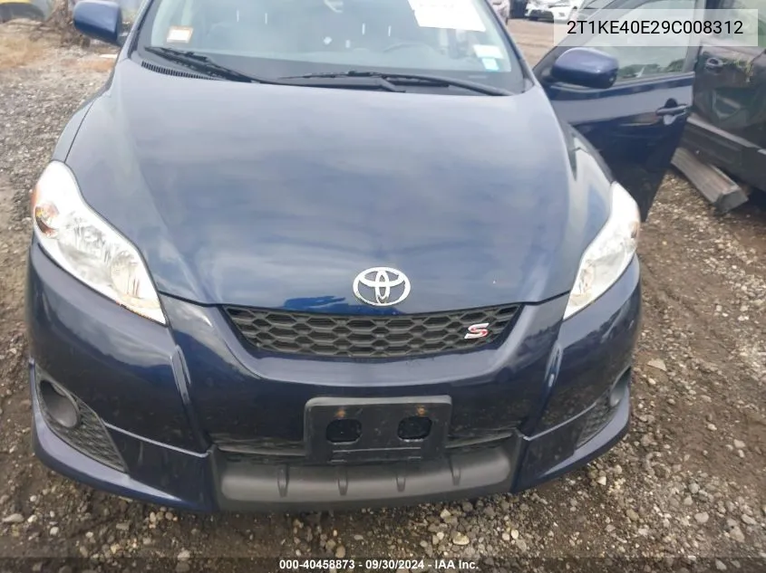 2009 Toyota Matrix S VIN: 2T1KE40E29C008312 Lot: 40458873