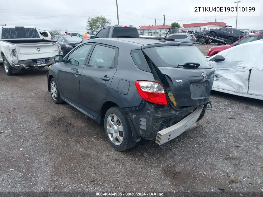 2009 Toyota Matrix VIN: 2T1KU40E19C110199 Lot: 40464985