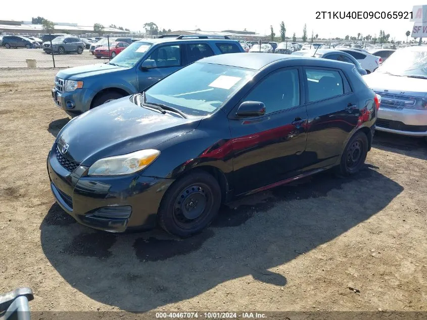 2T1KU40E09C065921 2009 Toyota Matrix