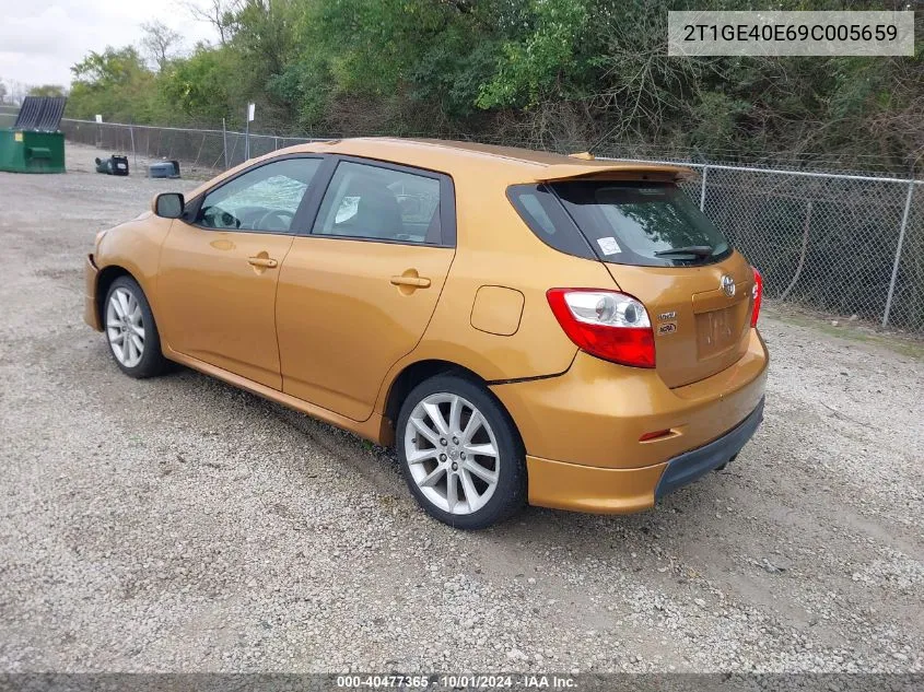 2009 Toyota Matrix Xrs VIN: 2T1GE40E69C005659 Lot: 40477365