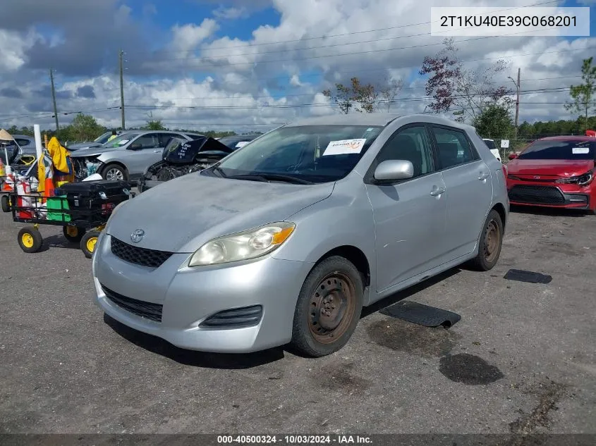 2009 Toyota Matrix VIN: 2T1KU40E39C068201 Lot: 40500324