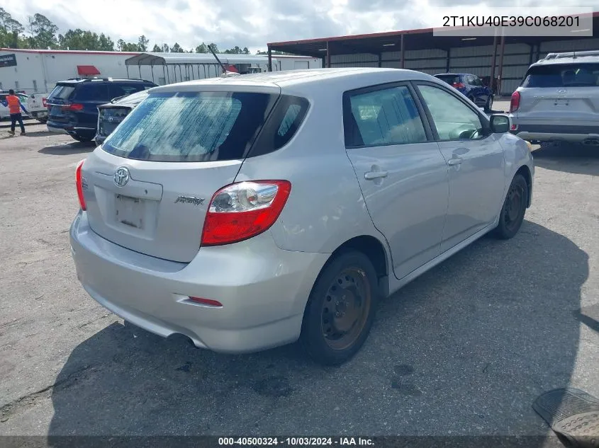 2009 Toyota Matrix VIN: 2T1KU40E39C068201 Lot: 40500324