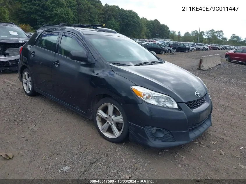 2009 Toyota Matrix S VIN: 2T1KE40E79C011447 Lot: 40517589