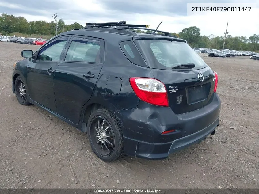 2009 Toyota Matrix S VIN: 2T1KE40E79C011447 Lot: 40517589