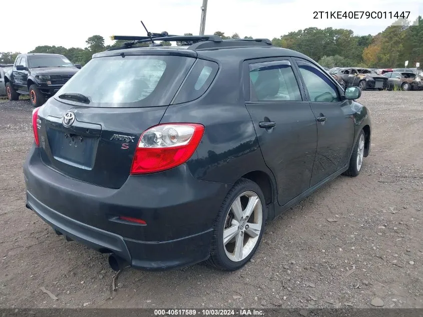 2009 Toyota Matrix S VIN: 2T1KE40E79C011447 Lot: 40517589