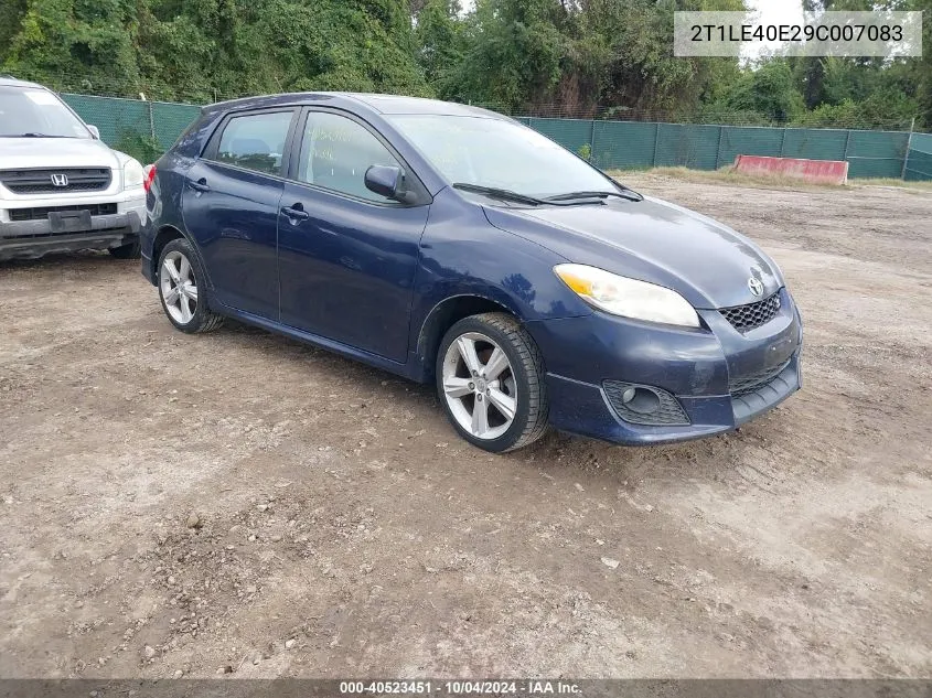 2009 Toyota Matrix S VIN: 2T1LE40E29C007083 Lot: 40523451