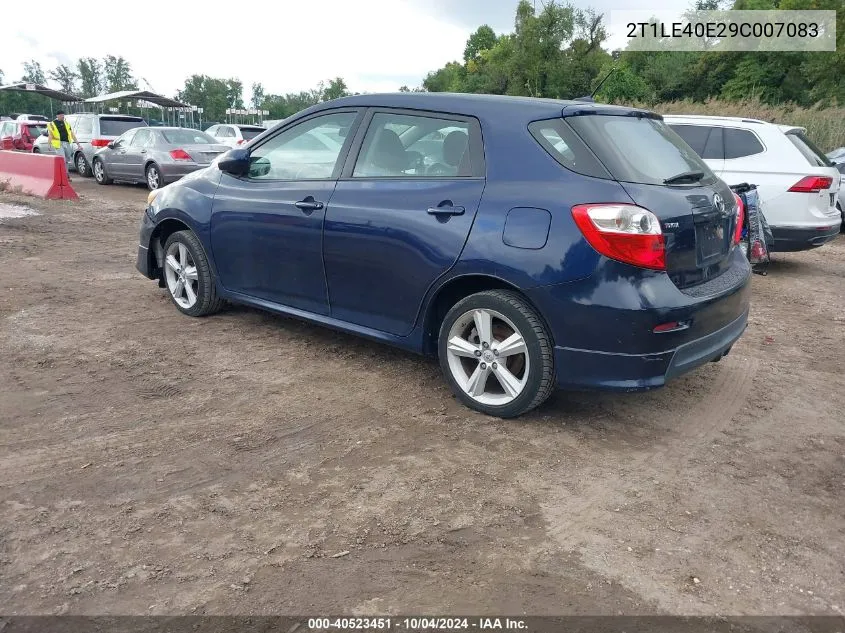 2009 Toyota Matrix S VIN: 2T1LE40E29C007083 Lot: 40523451