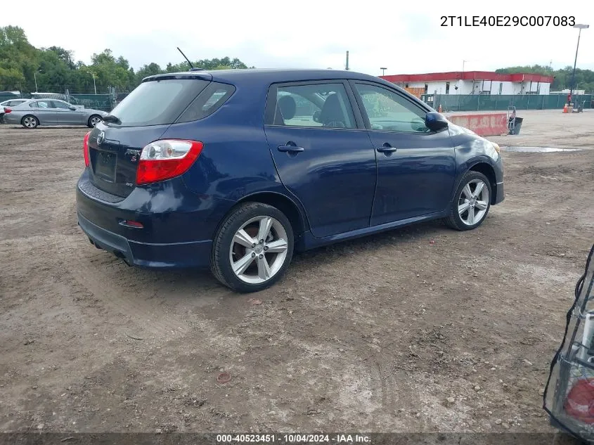 2009 Toyota Matrix S VIN: 2T1LE40E29C007083 Lot: 40523451