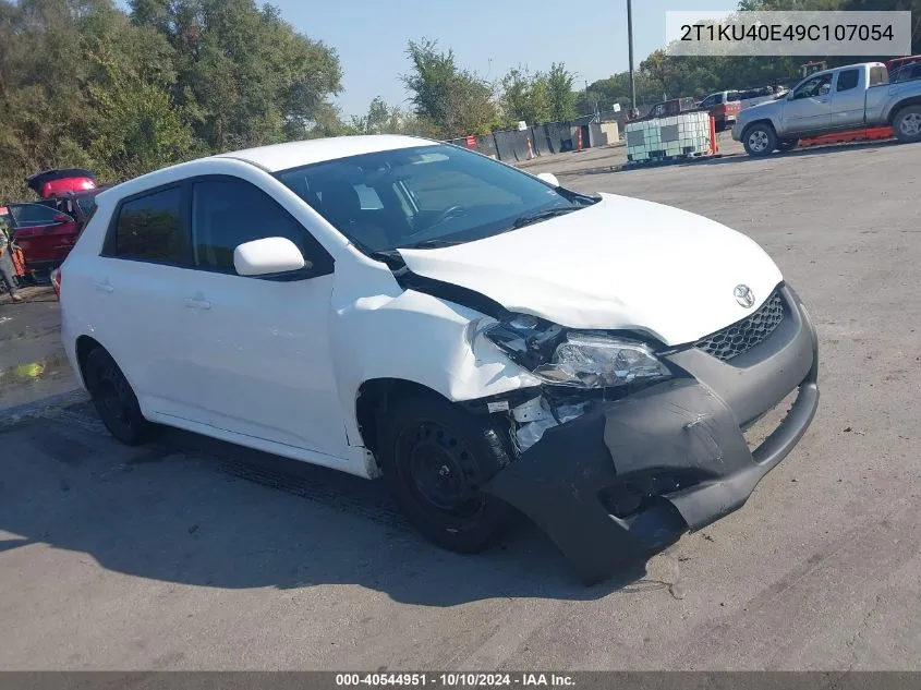 2009 Toyota Matrix VIN: 2T1KU40E49C107054 Lot: 40544951