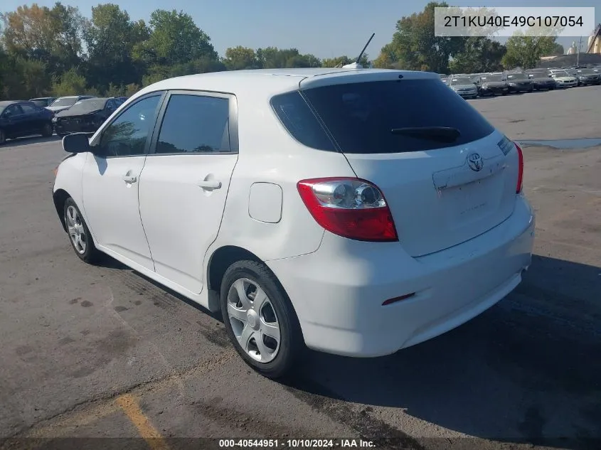 2009 Toyota Matrix VIN: 2T1KU40E49C107054 Lot: 40544951