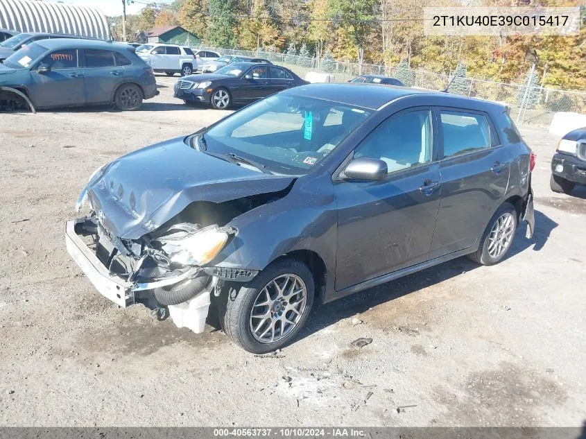 2009 Toyota Matrix VIN: 2T1KU40E39C015417 Lot: 40563737