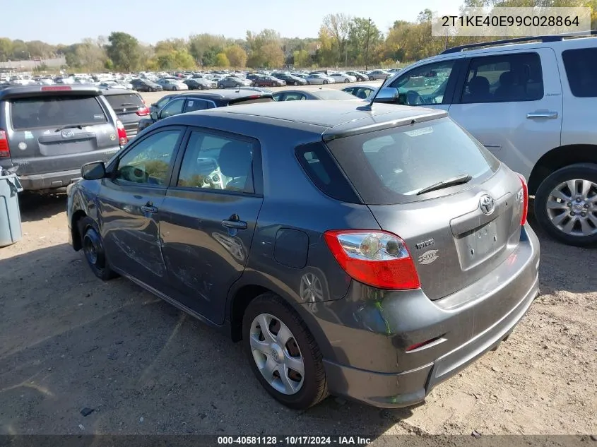 2009 Toyota Matrix S VIN: 2T1KE40E99C028864 Lot: 40581128