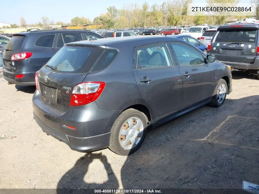 2009 Toyota Matrix S VIN: 2T1KE40E99C028864 Lot: 40581128