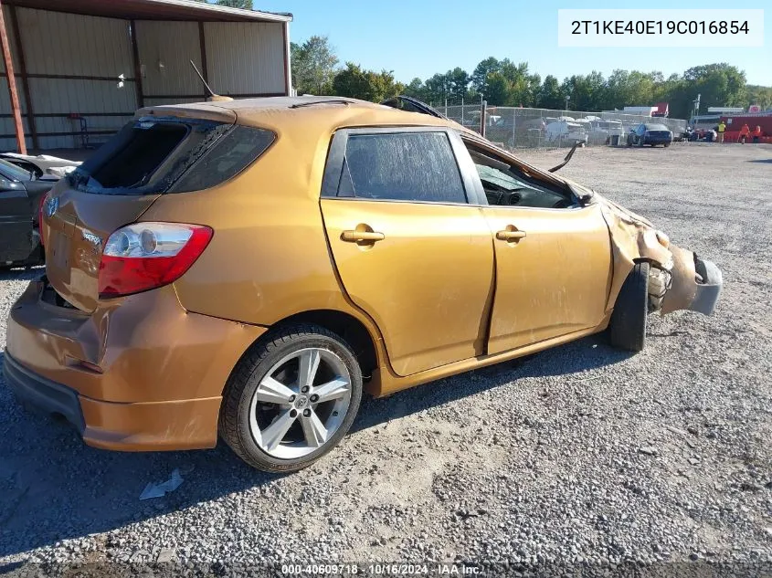 2009 Toyota Matrix S VIN: 2T1KE40E19C016854 Lot: 40609718