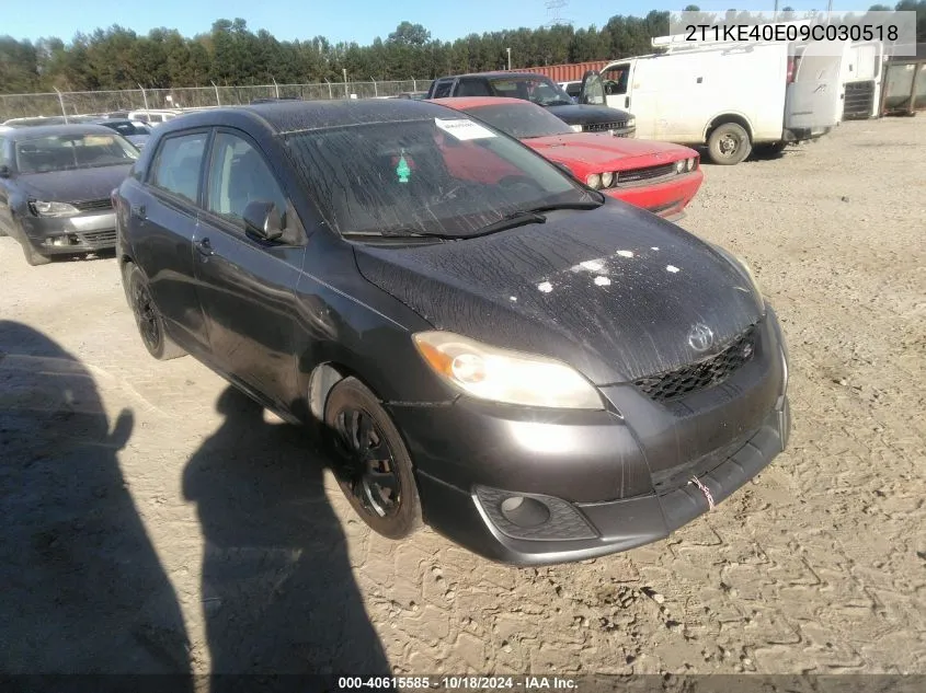 2009 Toyota Matrix S VIN: 2T1KE40E09C030518 Lot: 40615585