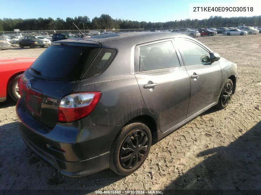 2009 Toyota Matrix S VIN: 2T1KE40E09C030518 Lot: 40615585